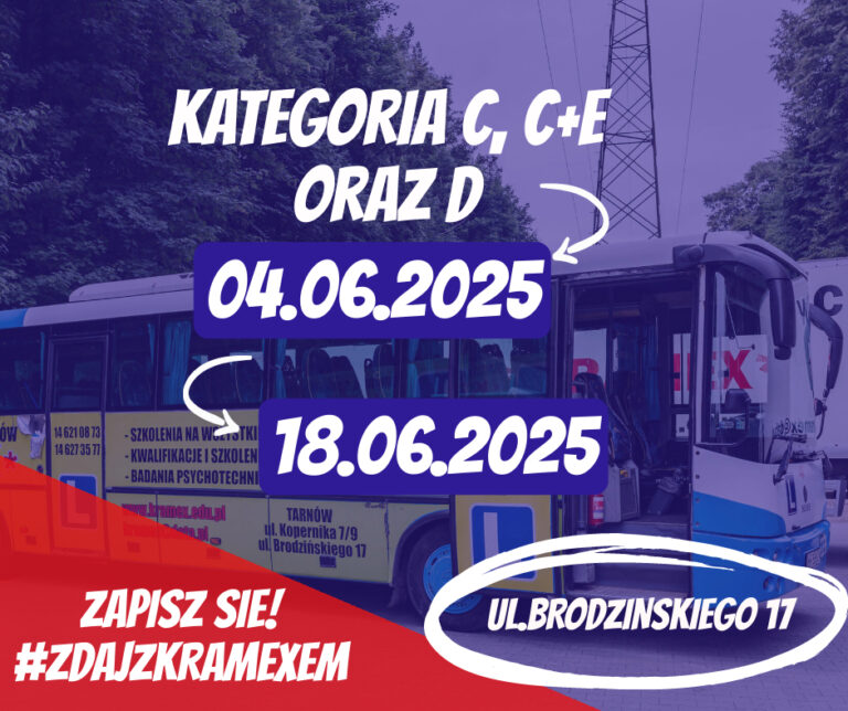 Read more about the article Najbliższy kurs kat.C, C+E oraz D